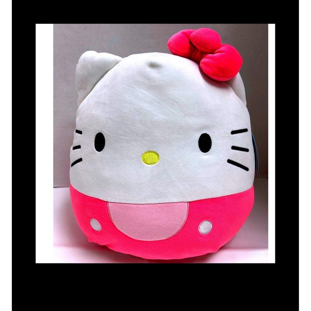 Squishmallows Hello Kitty Pink and White 12 Inch Plush Sanrio Jazwares 2023